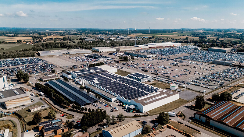 Rénovation de la toiture sur un bâtiment industriel