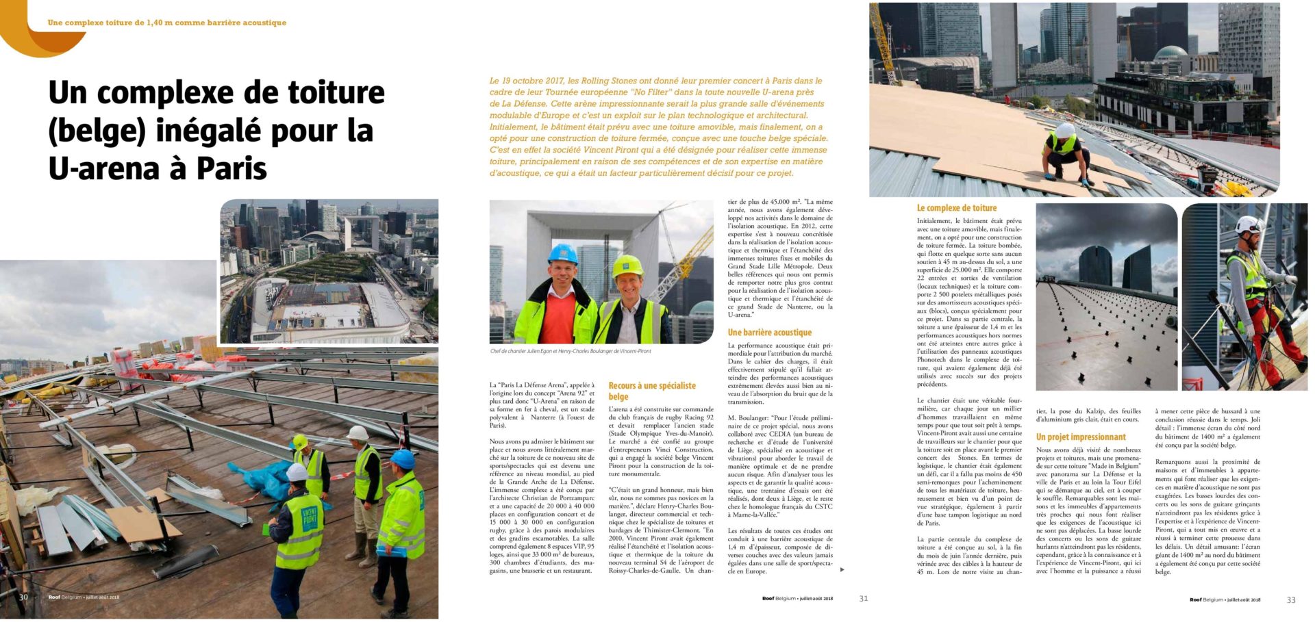 Nanterre U-Arena Stadium – Article Roof Belgium