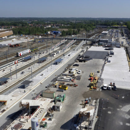 Nouvelle toiture industrielle Gare de Mons