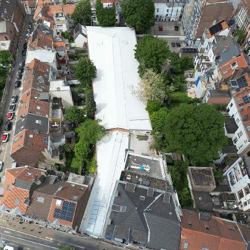 Insulation and Waterproofing Renovation of the Roof of a Gestivan SA Building in Brussels In Preparation for Solar Panel Installation