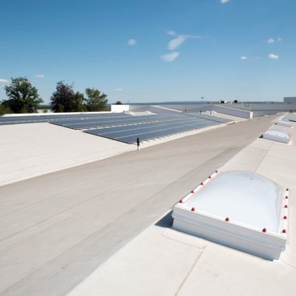 Industrial roof renovation Unibox
